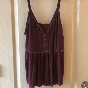 american eagle burgundy tank top